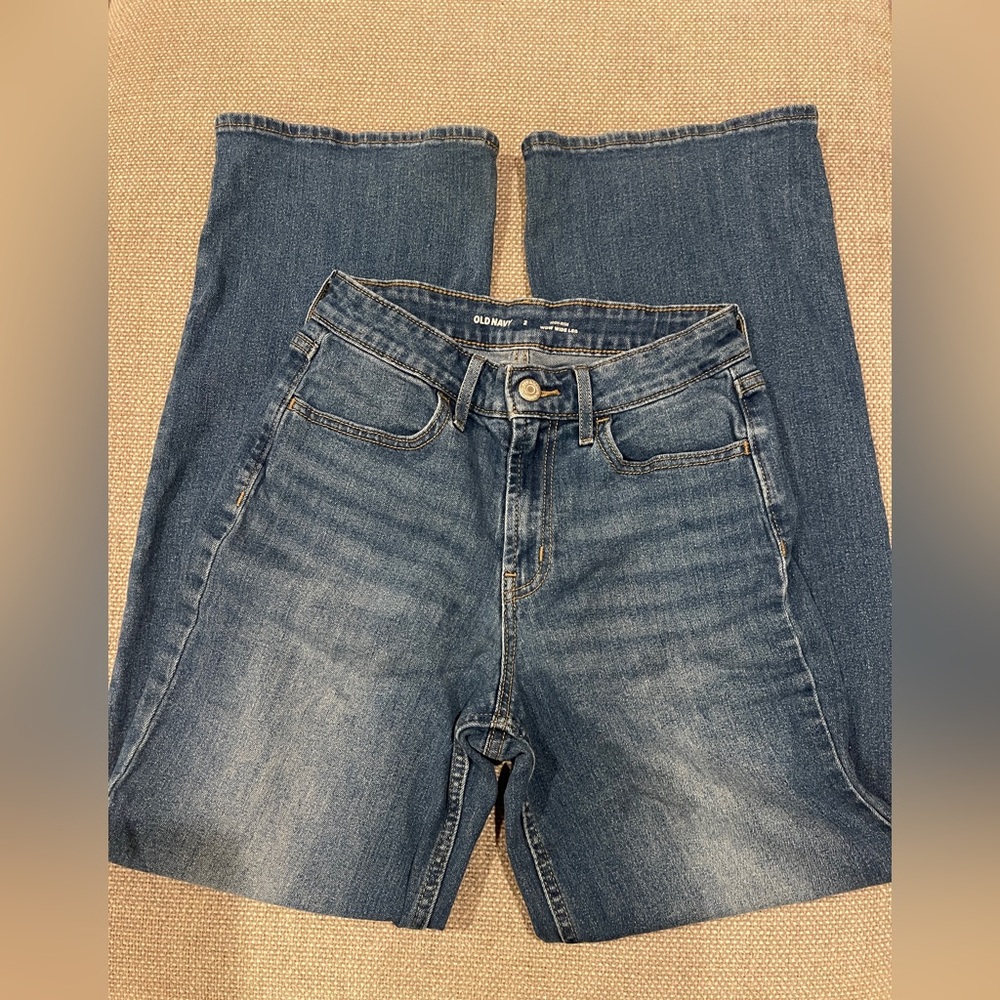 Old Navy High-Rise Wide-Leg Jeans Size 2 - Picture 4 of 6